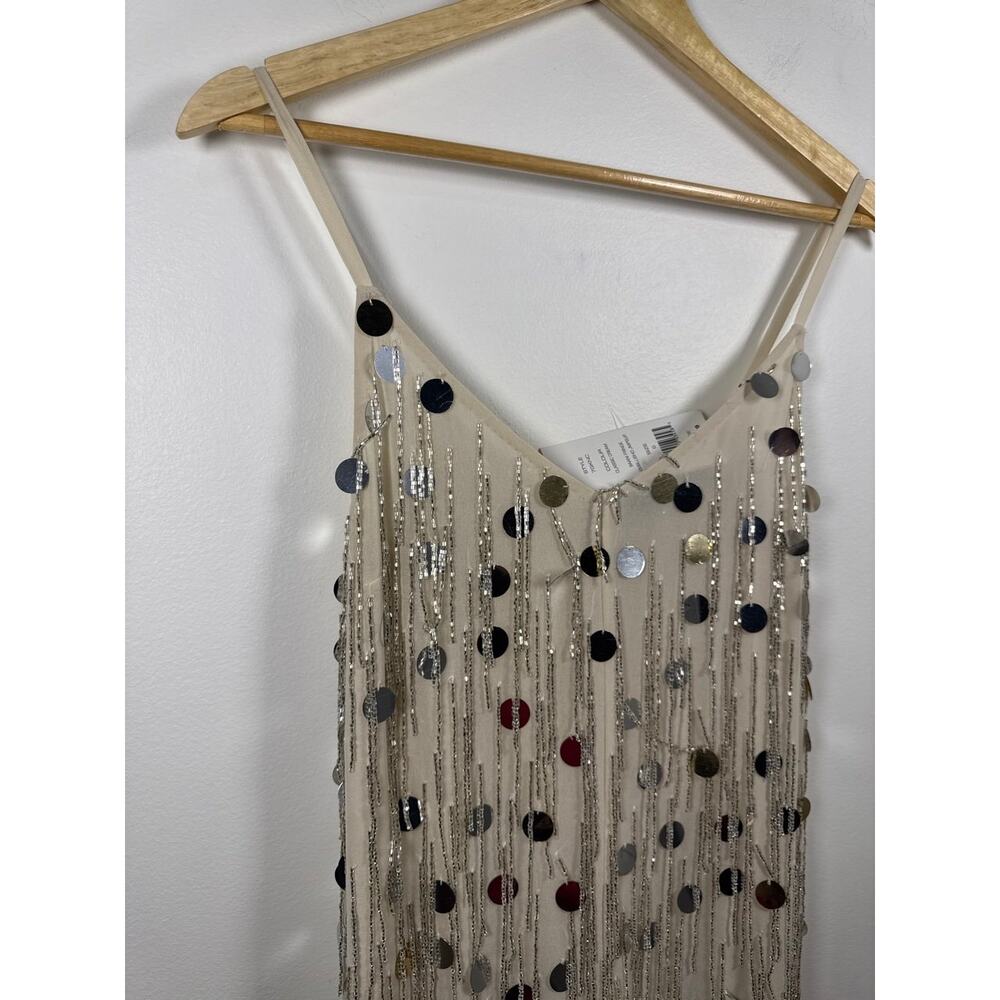 French Connection Baani Fringe Sequin Jumpsuit Party, Rave, New Years- NWT - Picture 6 of 10